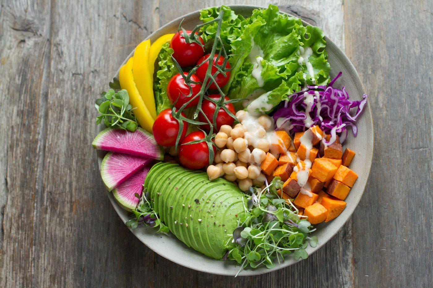 Fresh vegetables for family meals